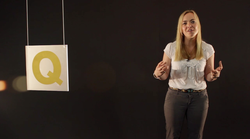 Amy Orr-Ewing in a 'still' from the 6th video